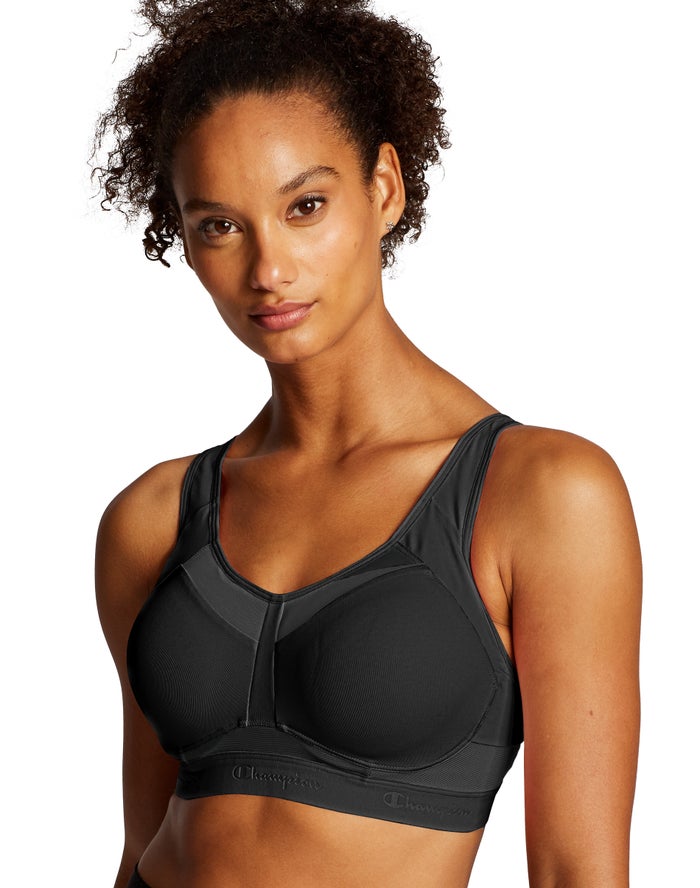 Champion Womens Sports Bra NZ - Motion Control Underwire Black ( 8493-WYSUJ )